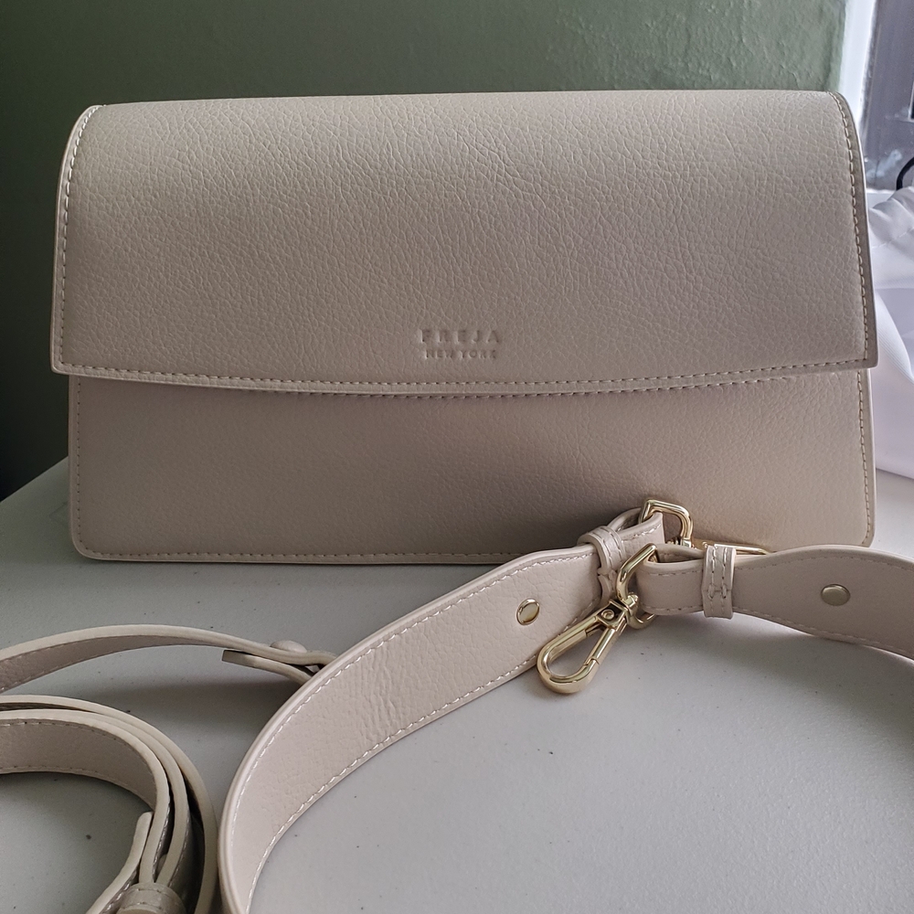 Freja Mini Shoulder Crossbody Bag In Oat - Picture 3 of 6